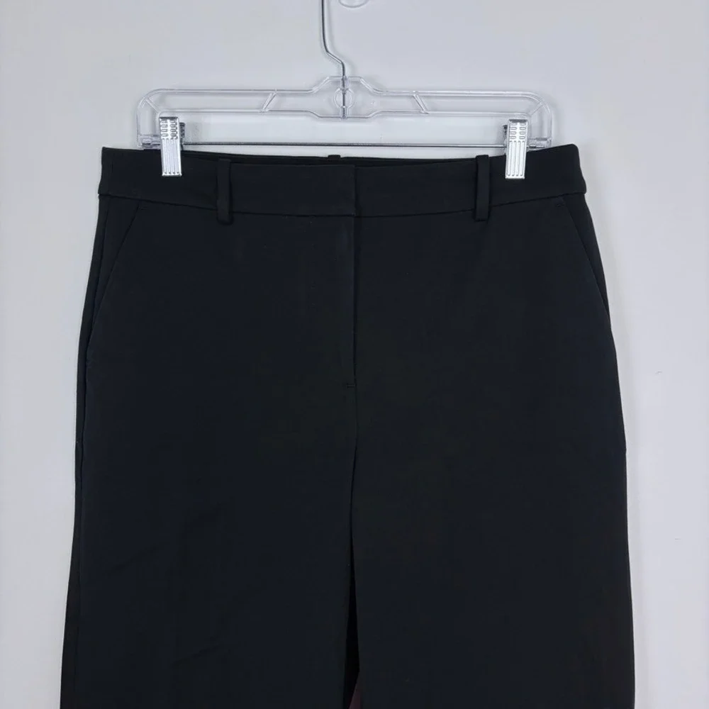 J.Crew Factory Remy Full Length High Rise Wide Leg Pant Trouser Black Size 10